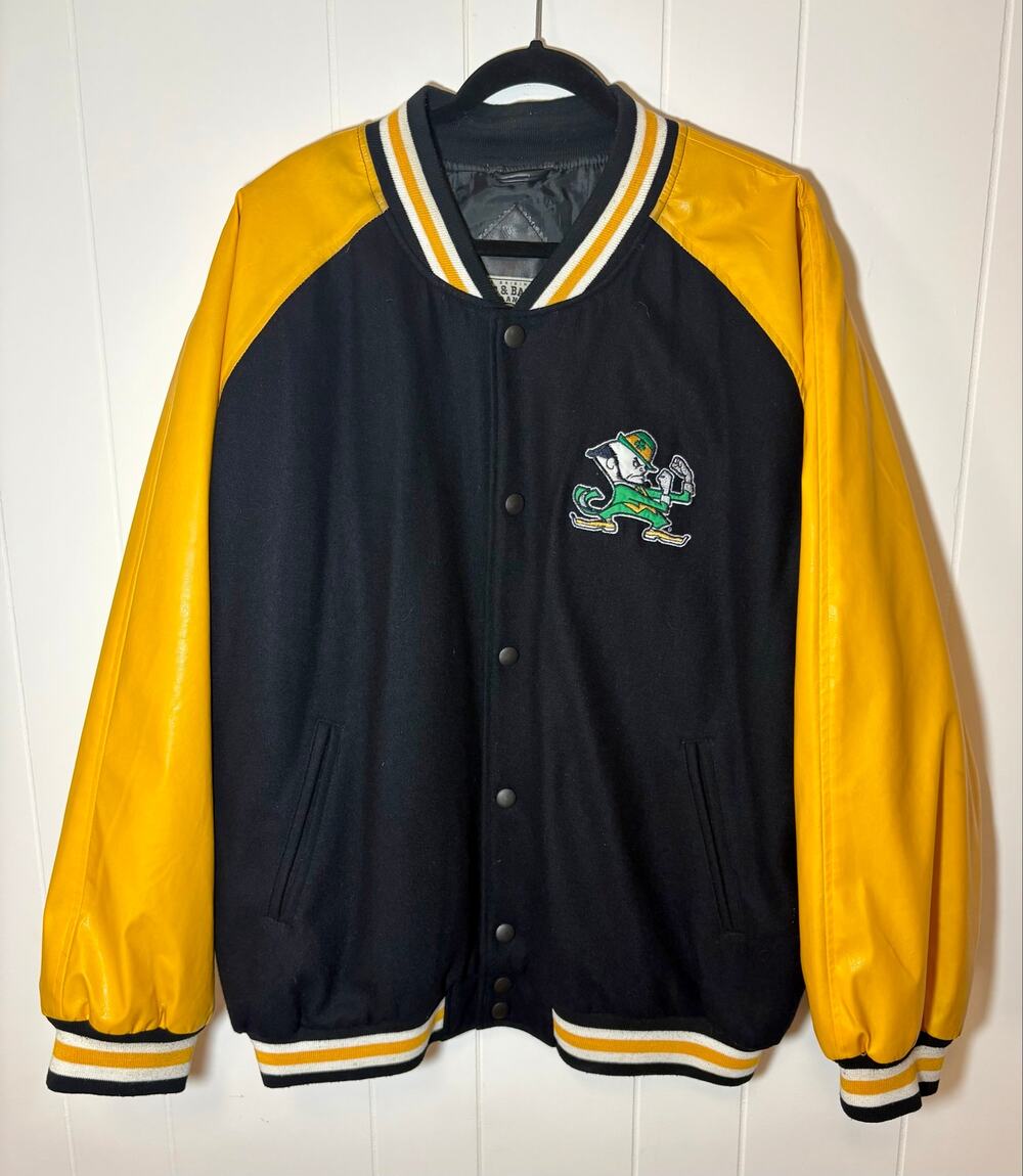 Vintage Steve & Barry’s Notre Dame Fighting Irish Varsity Jacket Mens XL